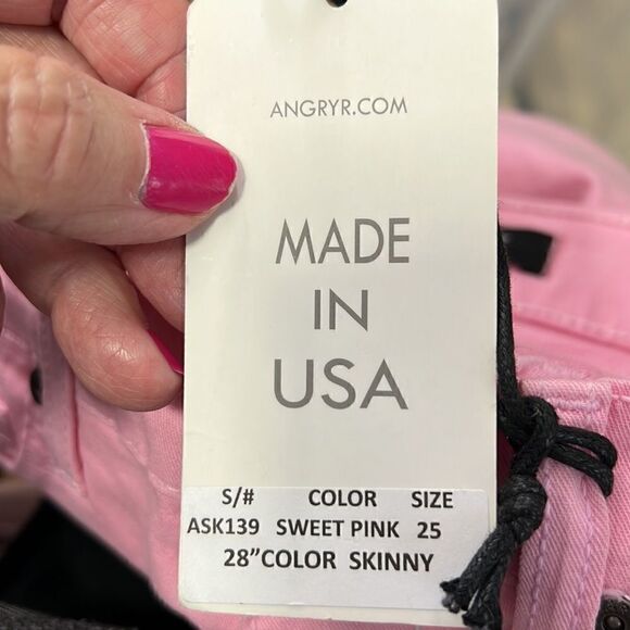 Angry Rabbit Sweet Pink Jeans skinny 25/1 - Picture 3 of 6